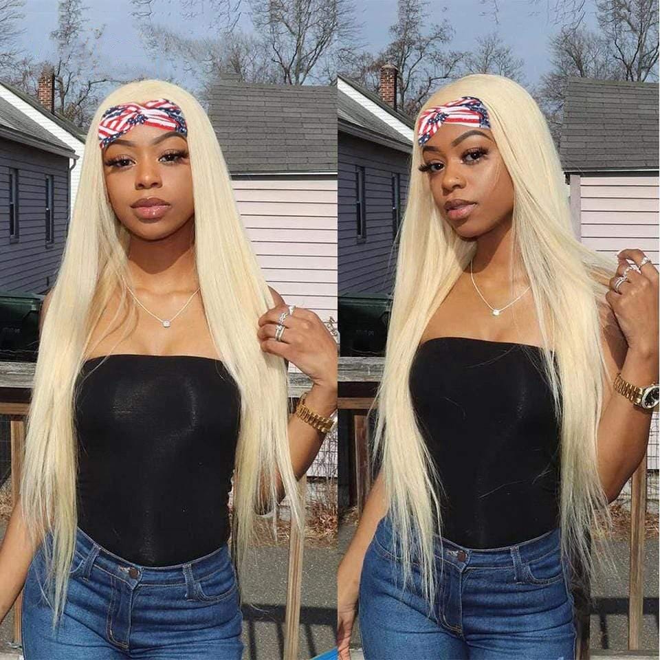 613 Blonde Headband Wig Straight Virgin Human Hair-wigirlhair