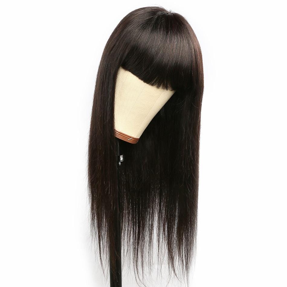 Silk Base Top Bang Wig Virgin Human Hair - wigirlhair