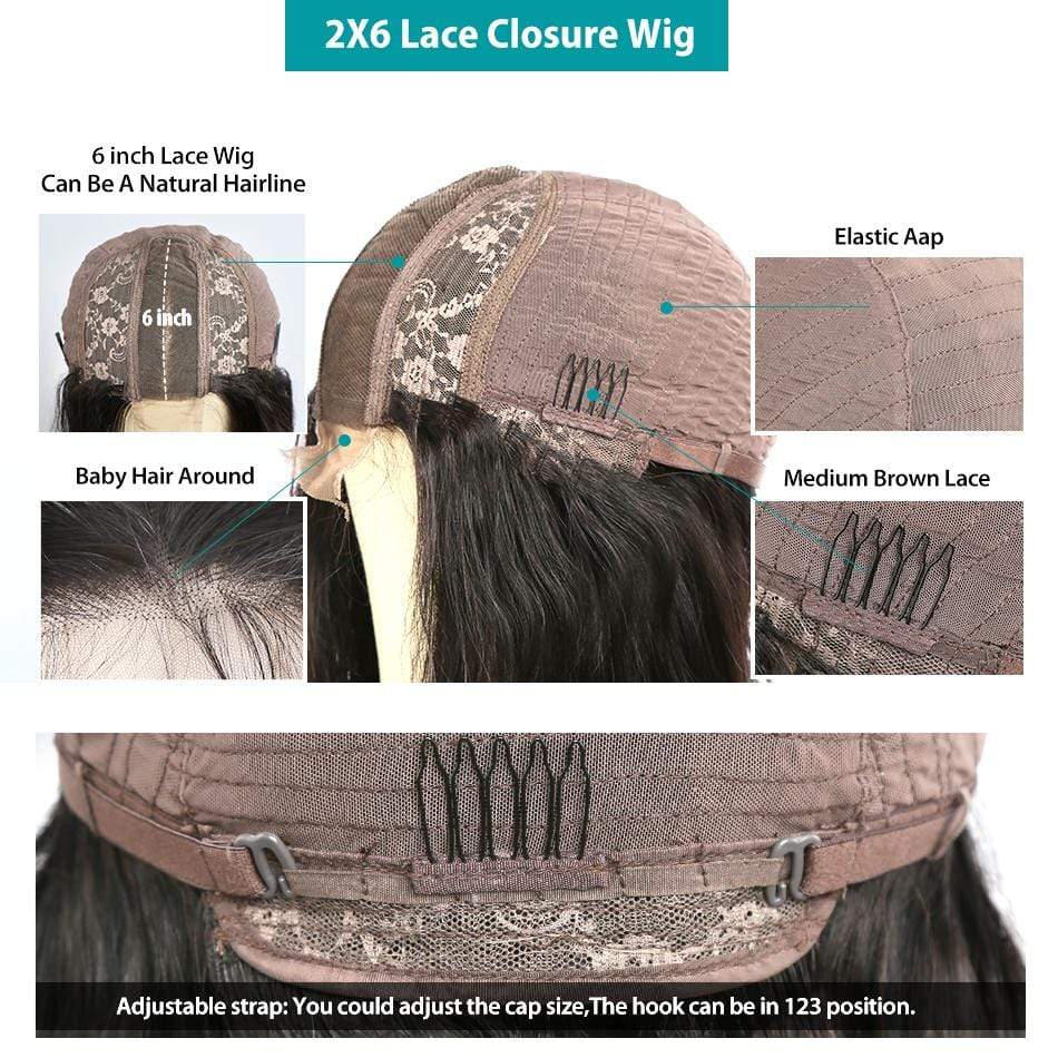 2x6 Deep Wave Bob Wig Human Curly Hair - wigirlhair