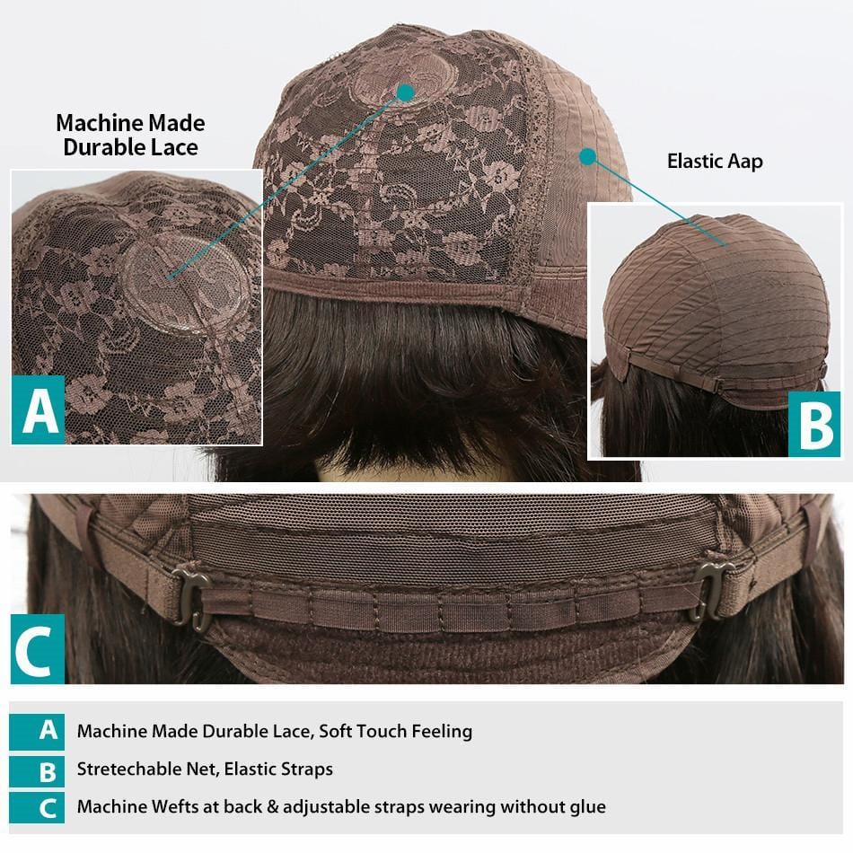 Silk Base Top Bang Wig Virgin Human Hair - wigirlhair