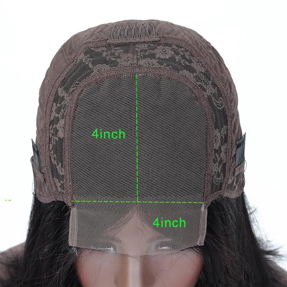 4x4 Lace Front Human Hair Clousre Wigs Deep Wave -p - wigirlhair