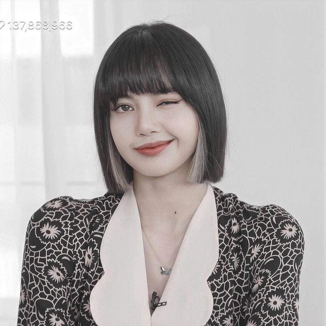 Highlight Mix Color Bob Bang Wig Ombre Human Hair Silky Blunt Cut - wigirlhair