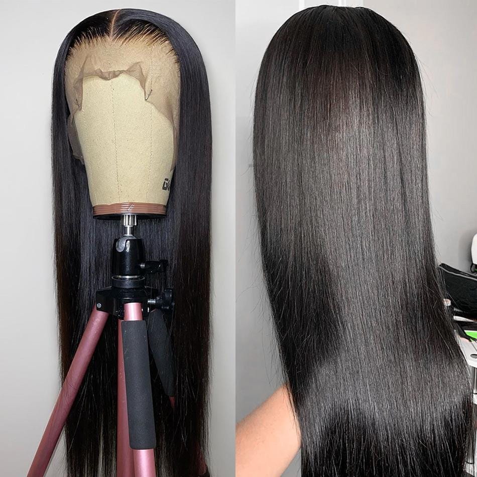 13X4 LACE FRONT WIGS HUMAN HAIR PRE-PLUCKED STRAIGHT LONG WIG-wigirlhair