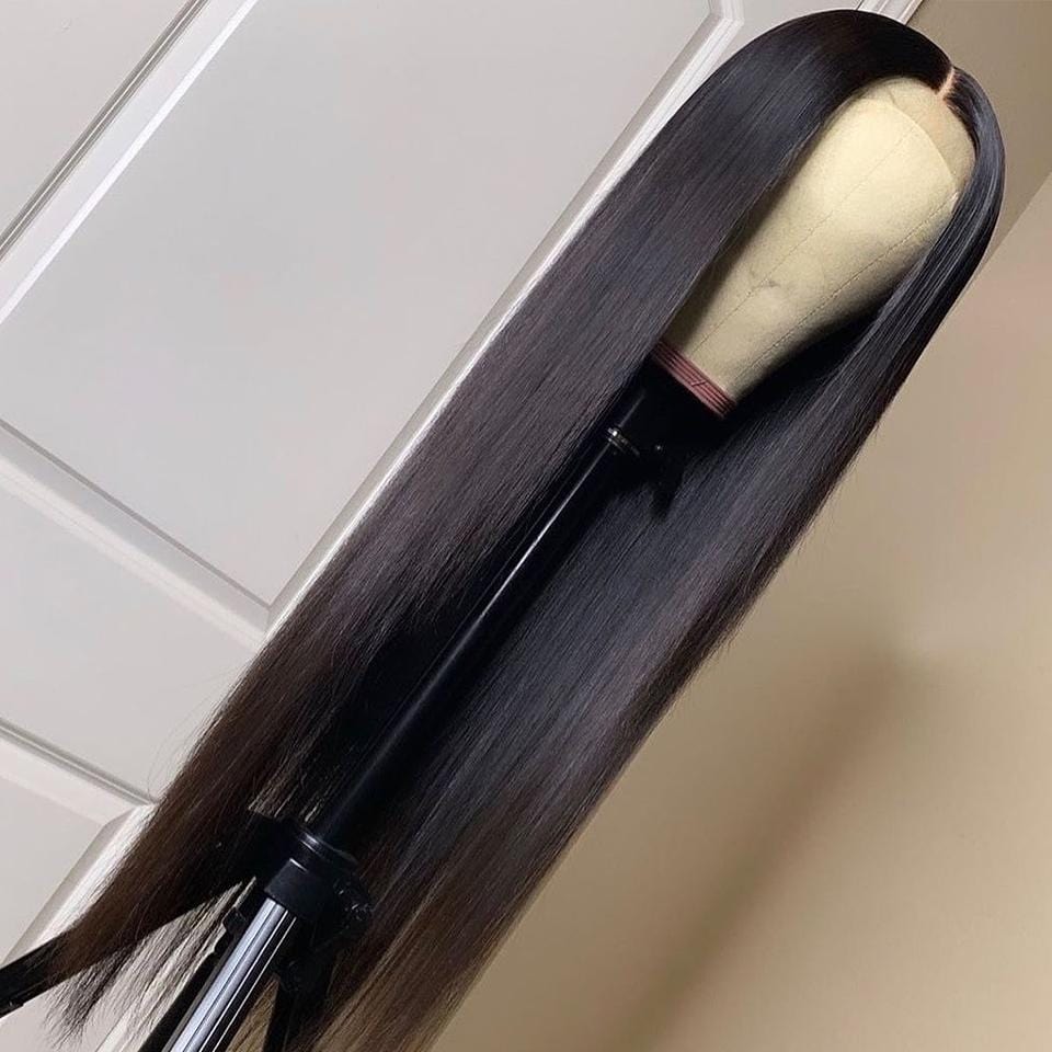 13X4 LACE FRONT WIGS HUMAN HAIR PRE-PLUCKED STRAIGHT LONG WIG-wigirlhair