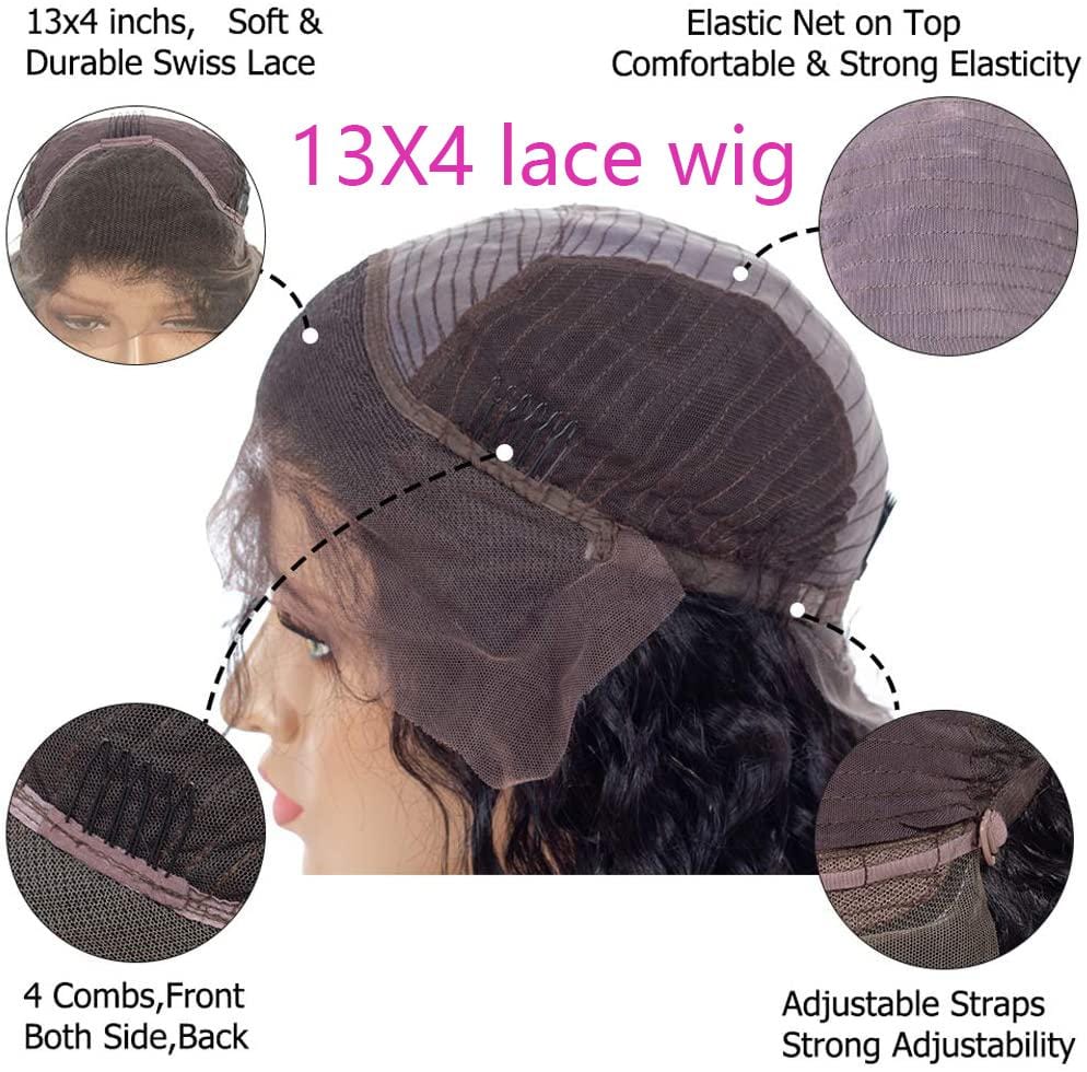 13X4 Short Bob Wigs Straight Human Hair Lace Front Wig Silky Blunt Cut-wigirlhair