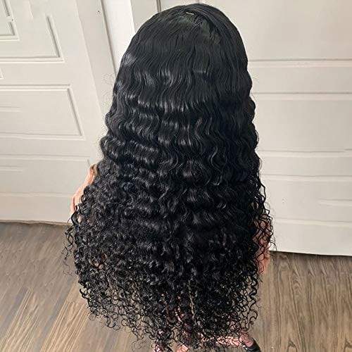 13x6 Lace Front Human Hair Wigs pre plucked Deep Wave Long Wig - wigirlhair