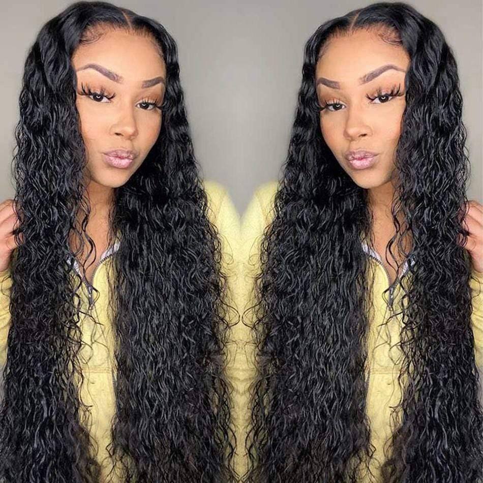 13x6 Lace Front Human Hair Wigs pre plucked Deep Wave Long Wig - wigirlhair