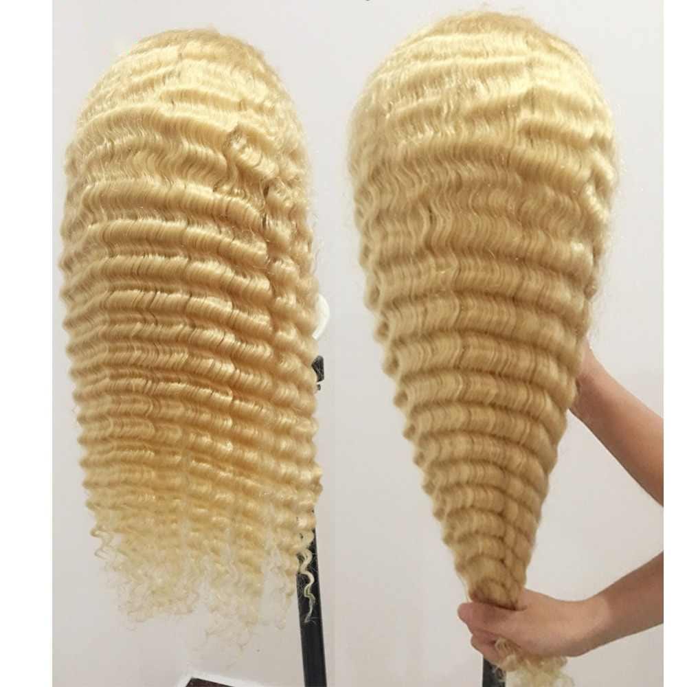 #613 Blonde Hair Deep Wave HD Lace Front Wig Virgin Human Hair-wigirlhair