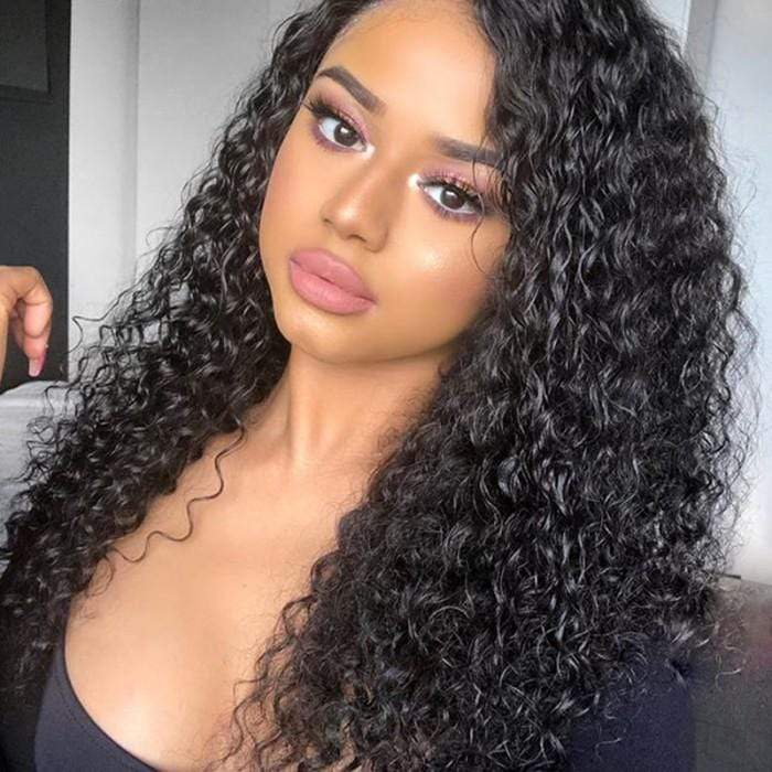 13x4/T Part Deep Wave Lace Front Wig Virgin Human Hair Pre-Plucked With Baby Hair-wigirlhair