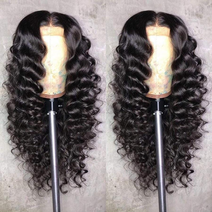 13x4/T Part Deep Wave Lace Front Wig Virgin Human Hair Pre-Plucked With Baby Hair-wigirlhair