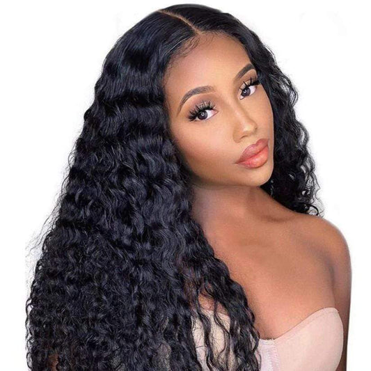 13x6 HD Transparent Lace Wig Virgin Human hair Deep Wave-wigirlhair