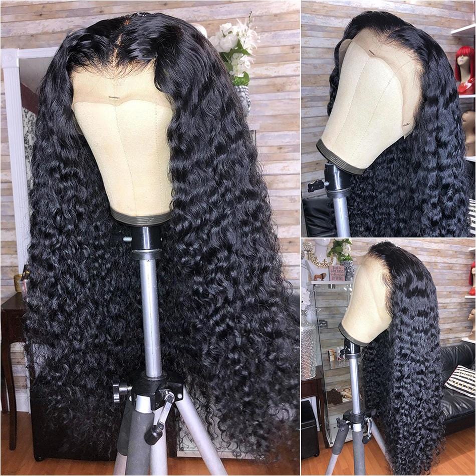 13x6 HD Transparent Lace Wig Virgin Human hair Deep Wave-wigirlhair