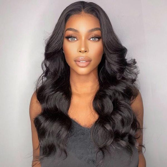 13x6 Lace Front Human Hair Wigs pre plucked Body Wave Long Wig - wigirlhair