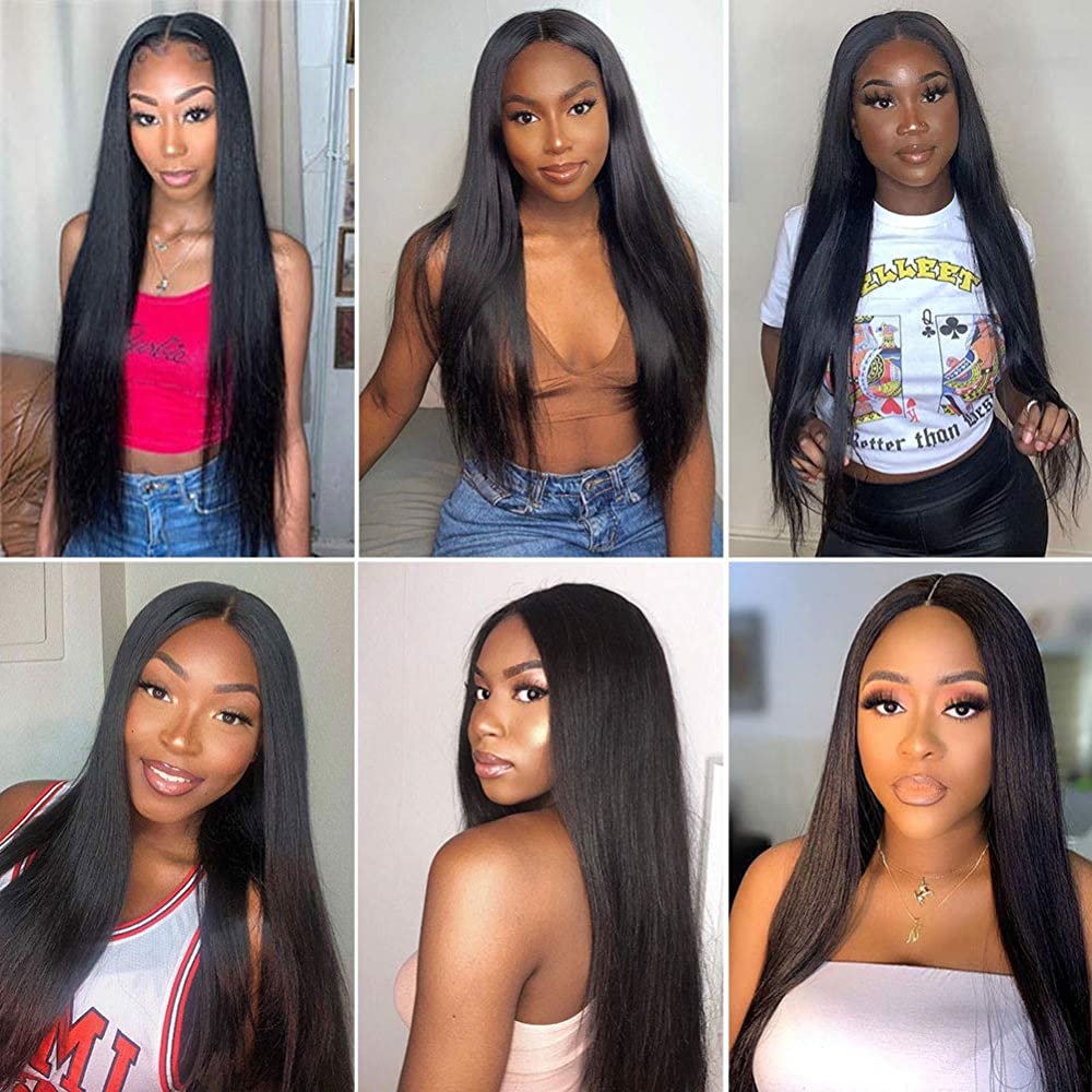 13x6 Lace Front Wigs Human Hair Pre-Plucked Straight Long Wig-wigirlhair