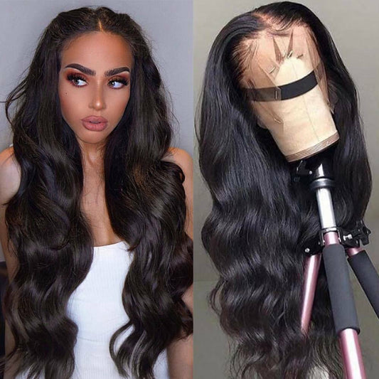 180% Body Wave 360 Lace Frontal Wigs Pre-plucked Human Hair Wig-wigirlhair