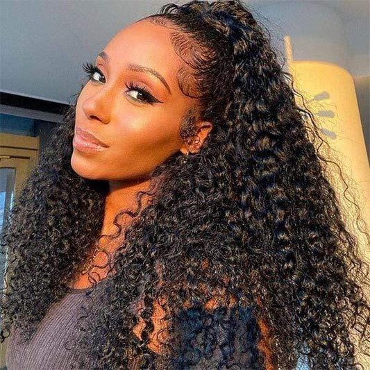 180% Deep Wave 360 Lace Frontal Wigs Pre-plucked Human Hair Wig-wigirlhair