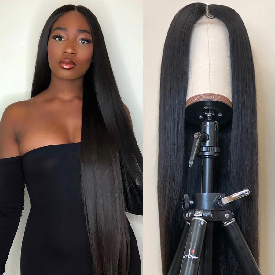 180% Straight 360 Lace Frontal Wigs Pre-plucked Human Hair Wig-wigirlhair