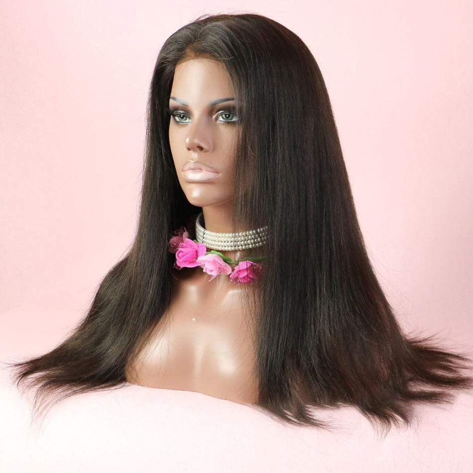180% Straight 360 Lace Frontal Wigs Pre-plucked Human Hair Wig-wigirlhair