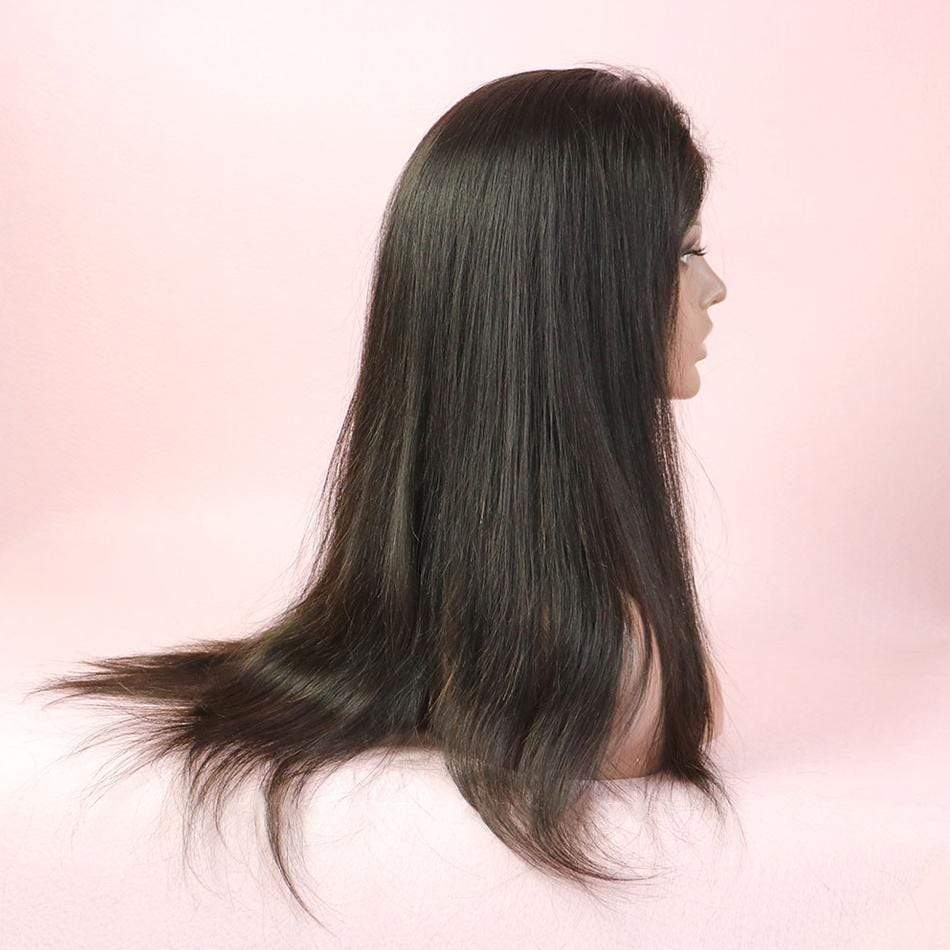 180% Straight 360 Lace Frontal Wigs Pre-plucked Human Hair Wig-wigirlhair