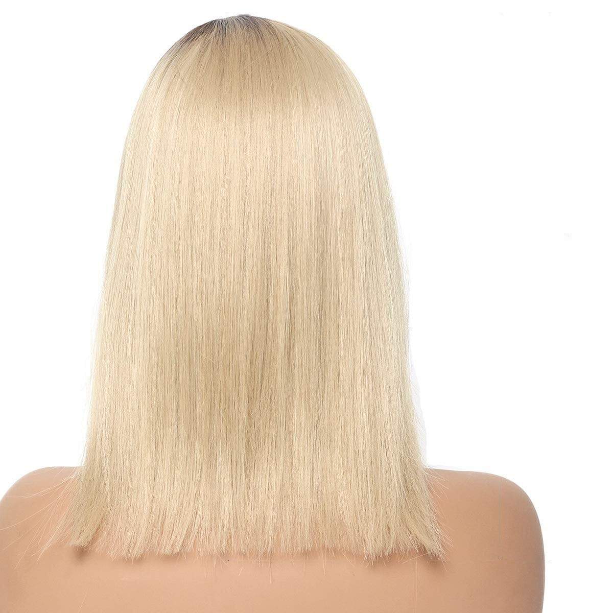 1B/613 Blonde Lace Wig Virgin Human Hair Bob wig - wigirlhair