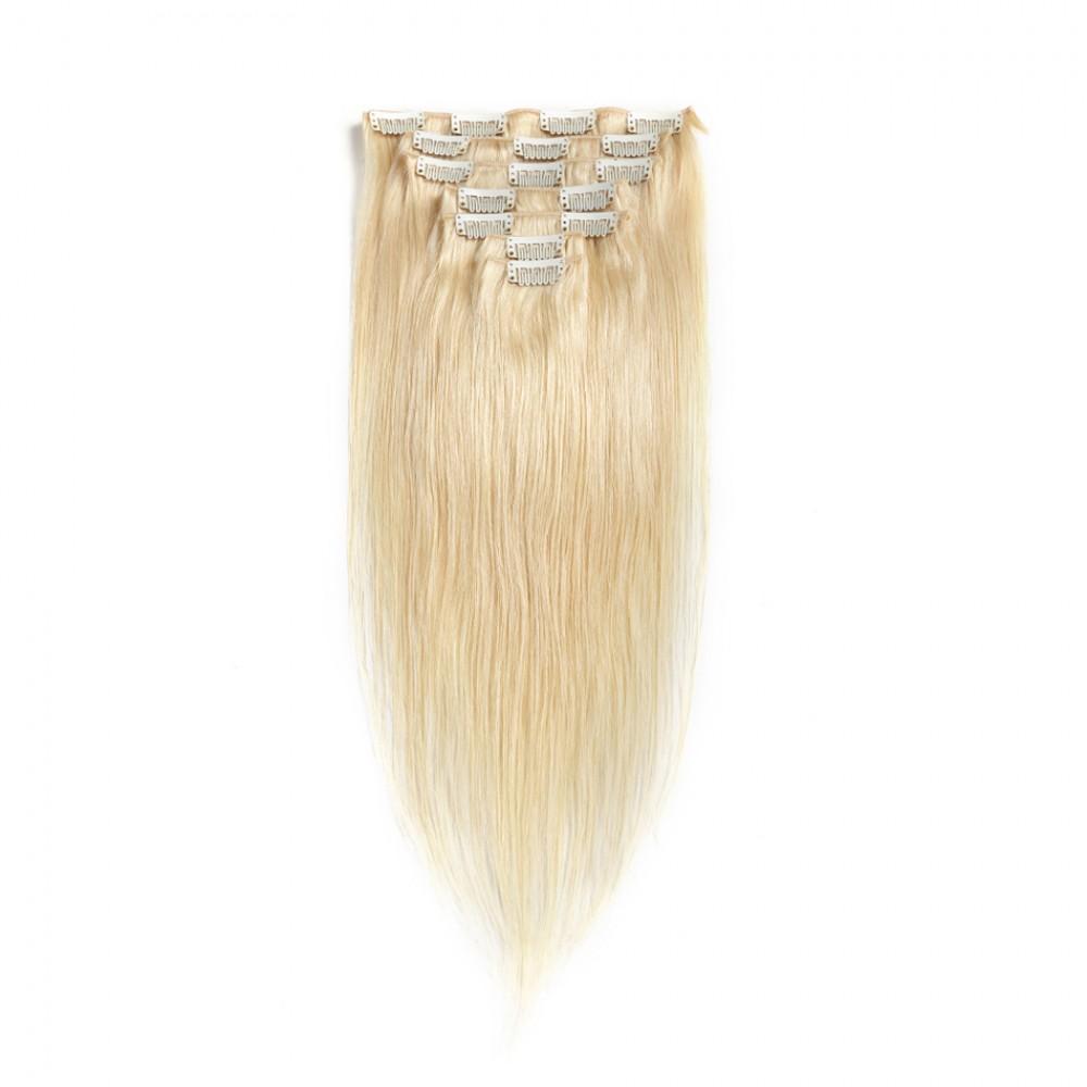 #1B 70G Brazilian Hair Straight Clip in Hair Extension 7PSet