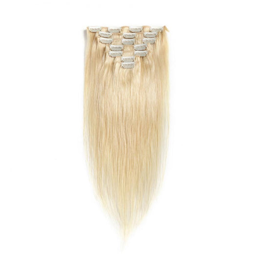 #1B 70G Brazilian Hair Straight Clip in Hair Extension 7PSet