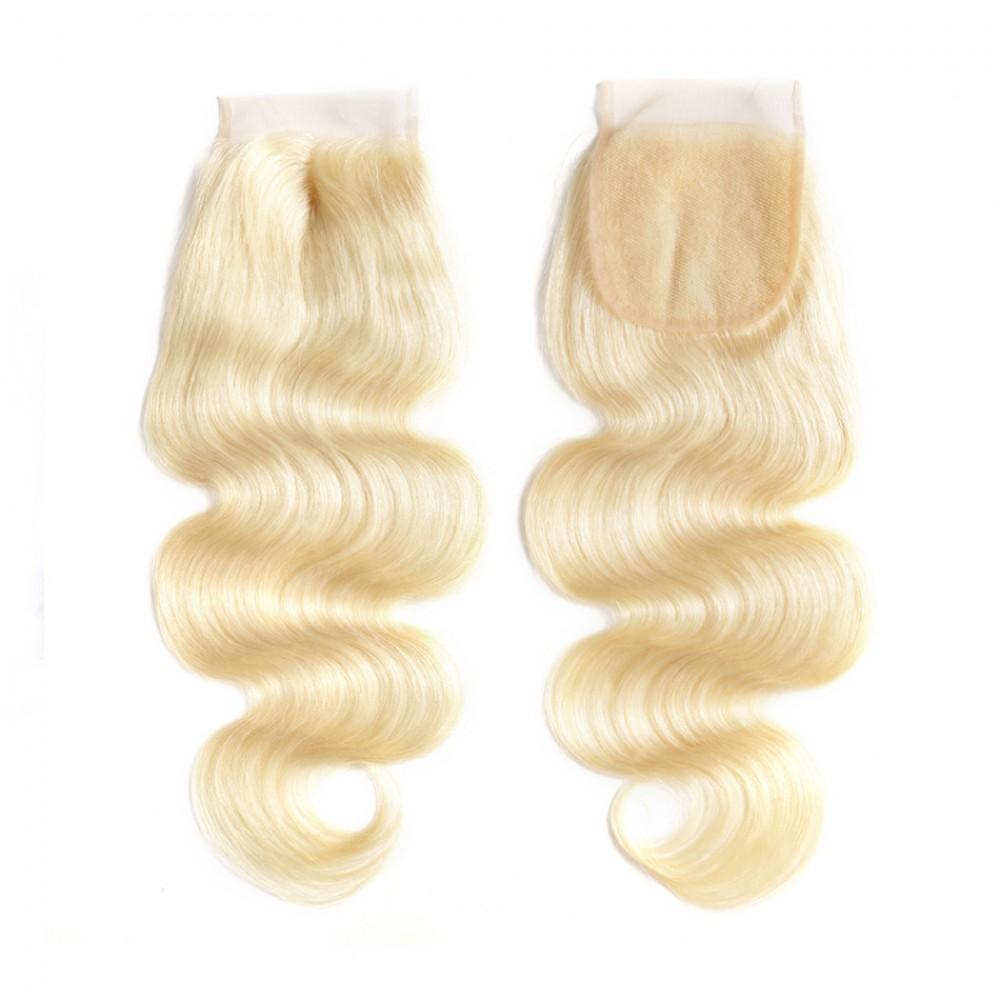 #613 Blonde 4x4 Lace Closure Body Wave