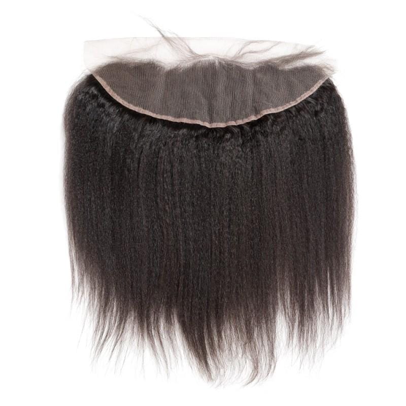 13x4 Lace Frontal Brazilian Hair Kinky Straight