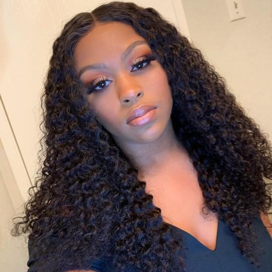 200% 13x6 Lace Front Human Hair Wigs pre plucked Deep Wave Long Wig-wigirlhair