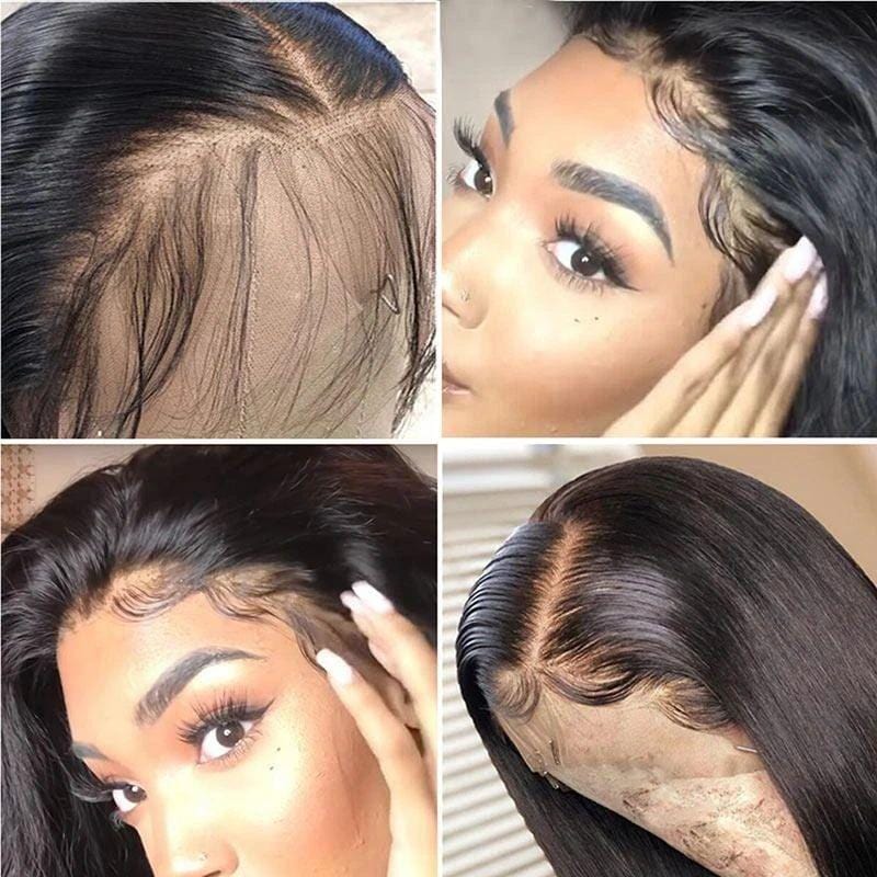 200% Straight Lace Front Human Hair Wigs Pre-plucked with Baby Hair Lace Wigs-wigirlhair