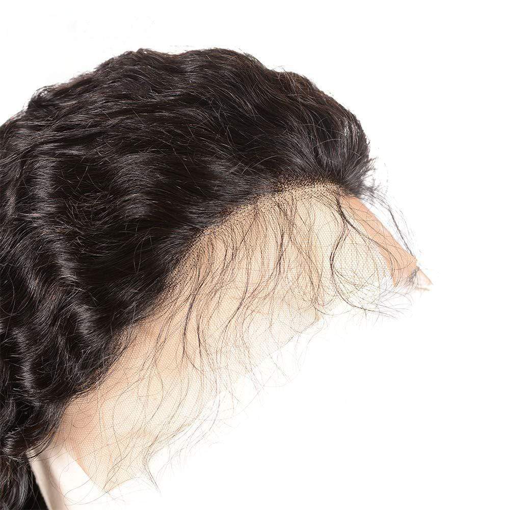 250% 13x6 Lace Front Human Hair Wigs pre plucked Deep Wave Long Wig-wigirlhair