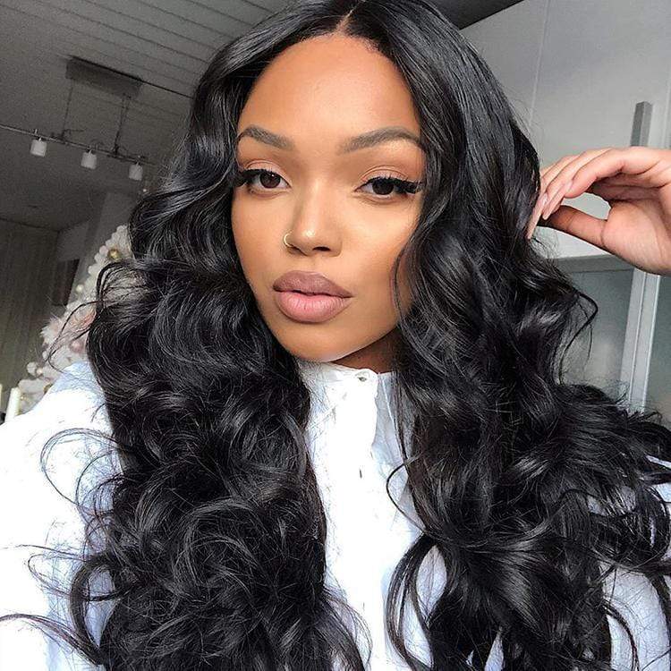 250% Body Wave 360 Lace Frontal Wigs Pre-plucked Human Hair Wig-wigirlhair
