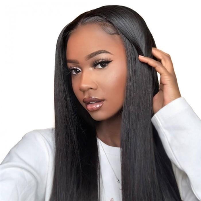 250% Straight Lace Front Human Hair Wigs Pre-plucked with Baby Hair Lace Wigs-wigirlhair