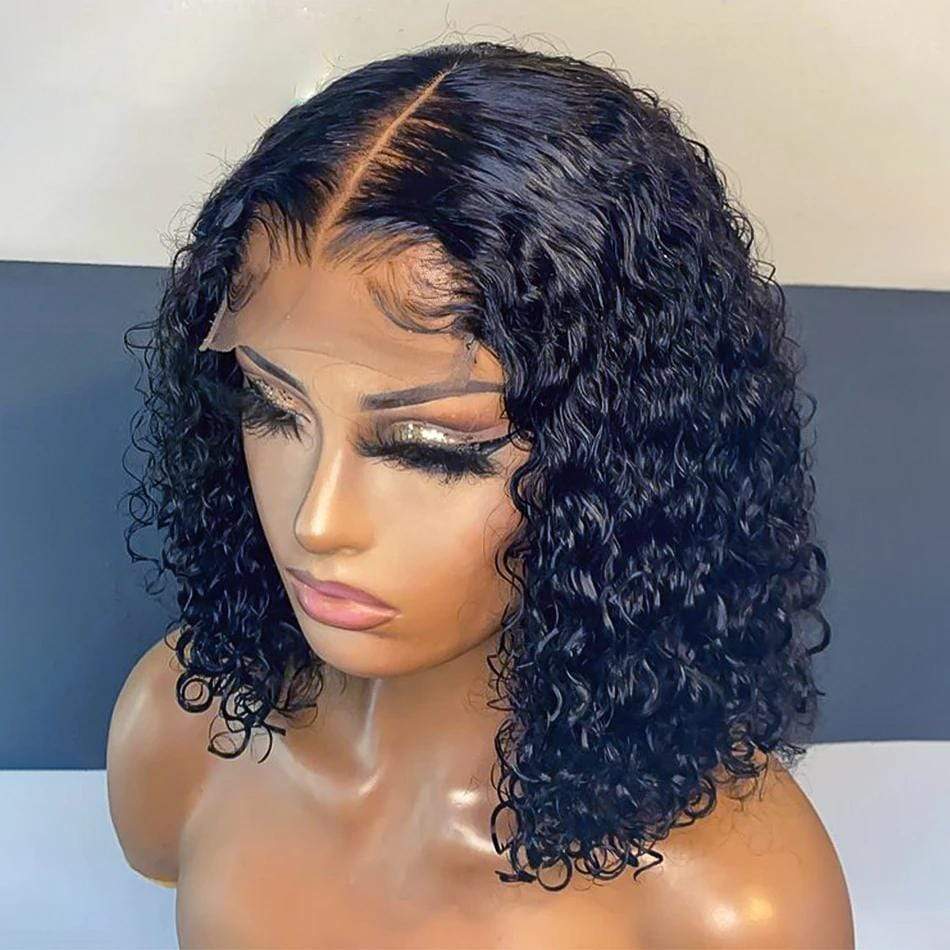 2x6 Deep Wave Bob Wig Human Curly Hair - wigirlhair