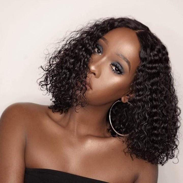 2x6 Deep Wave Bob Wig Human Curly Hair - wigirlhair