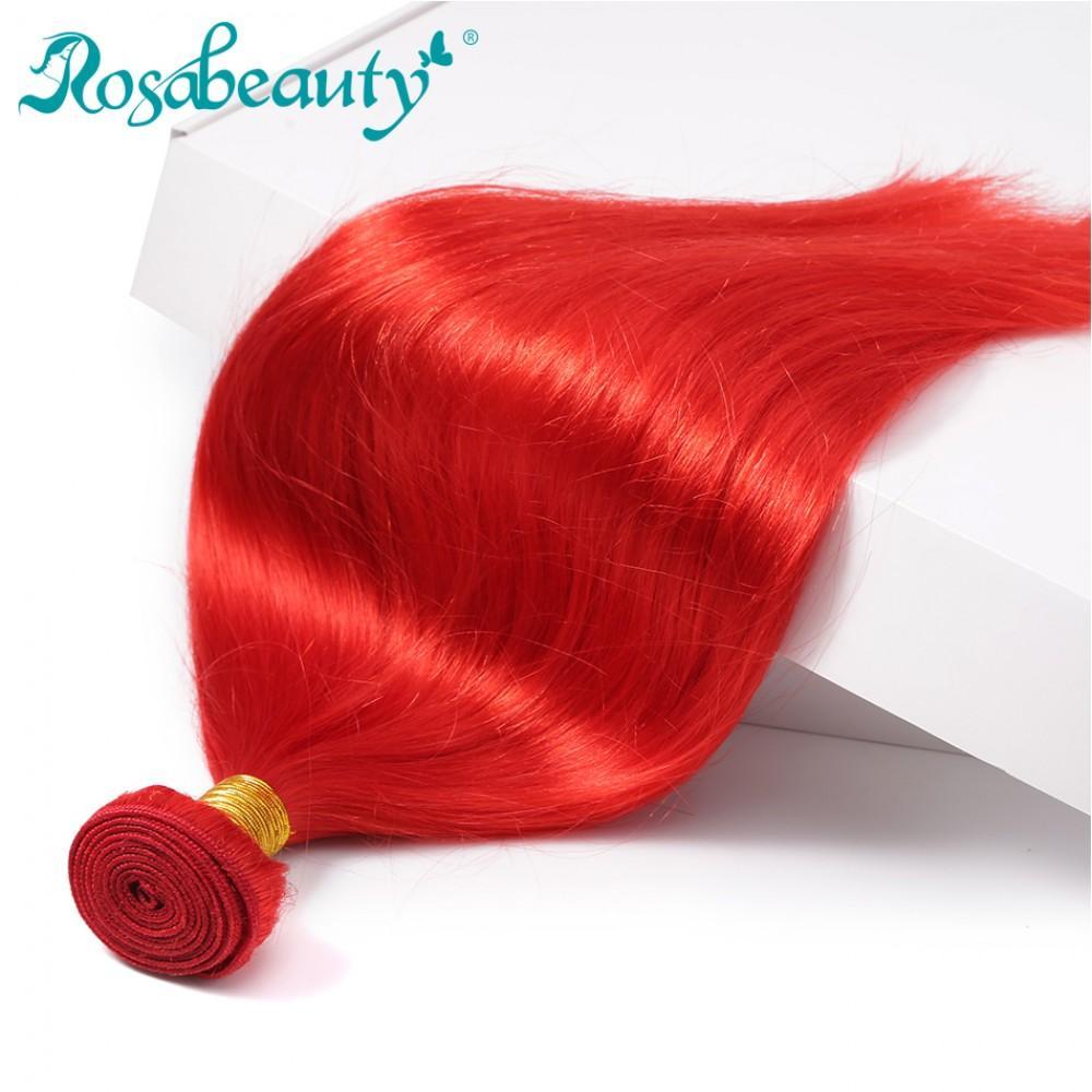 8A #Red Straight Hair Bundles