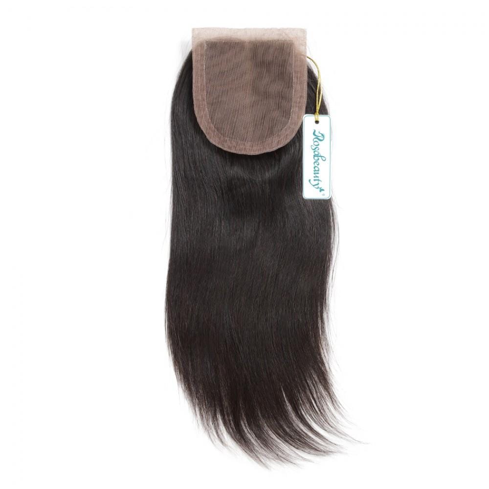 7A 3 Bundles Hair Weave Brazilian Hair With Silk Base Closure Straight