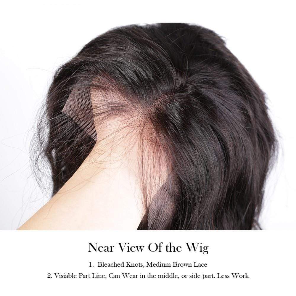 Brazilian Natural Wave Short Bob Wigs For Black Women Human Hair Lace Front Wig-wigirlhair