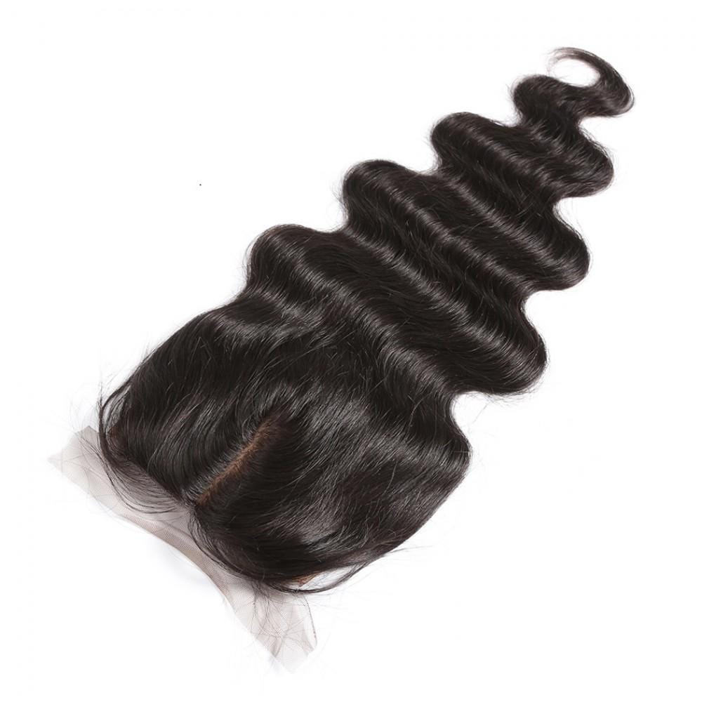 4X4 Silk Base Closure Brazilian Hair Body Wave