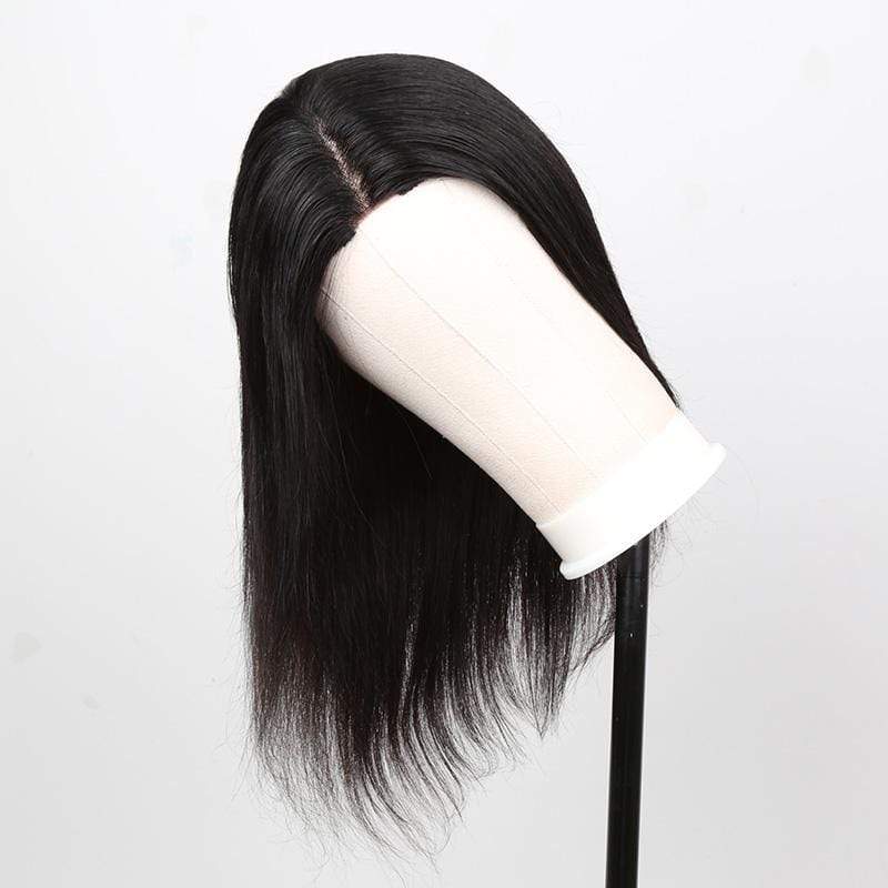 1x6 Bob Wig Lace Front Wig Straight Human Hair Silky Blunt Cut - wigirlhair