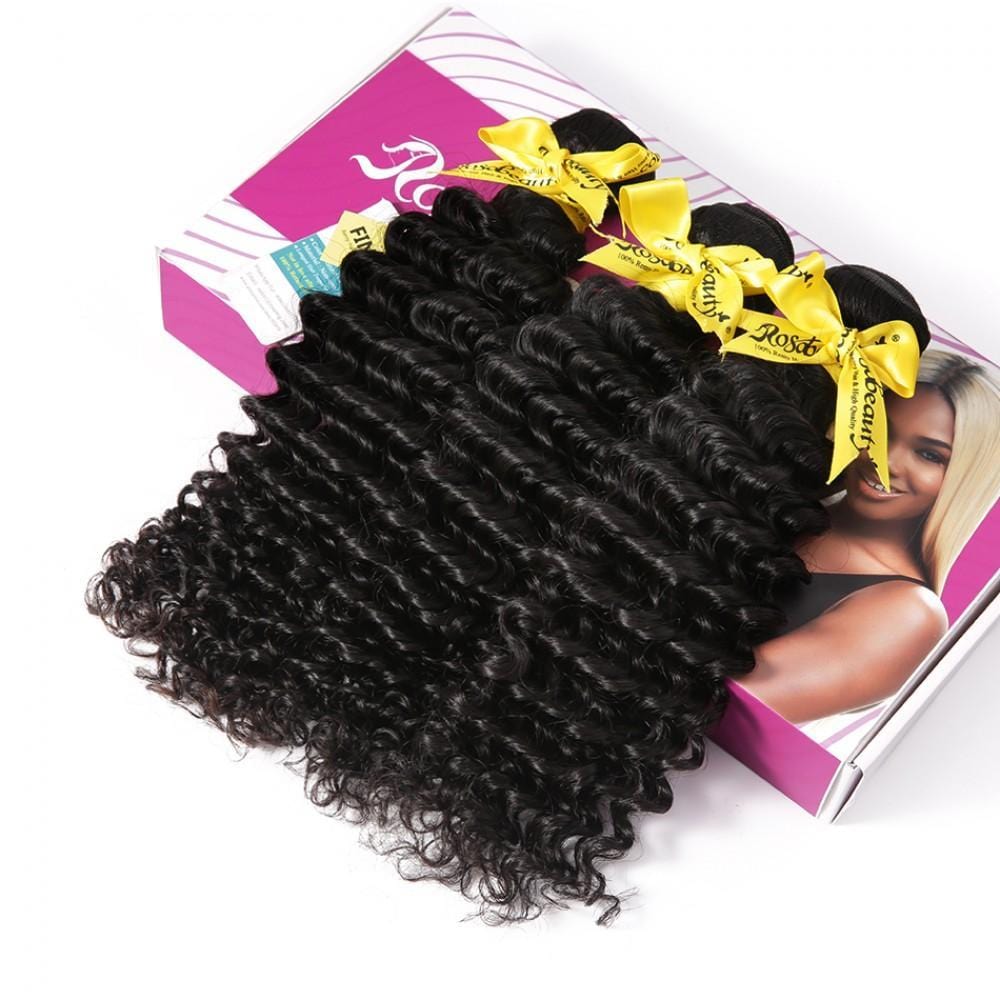 7A Hair Weave Indian Hair Deep Wave