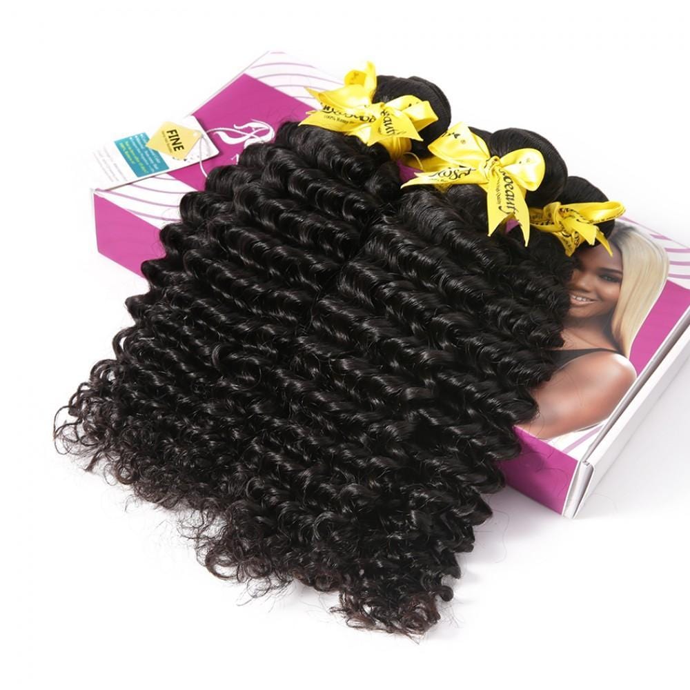 7A Hair Weave Brazilian Hair Deep Wave