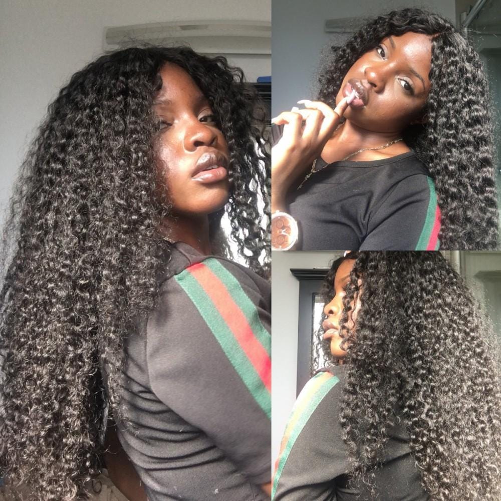 7A Hair Weave Brazilian Hair Kinky Curly