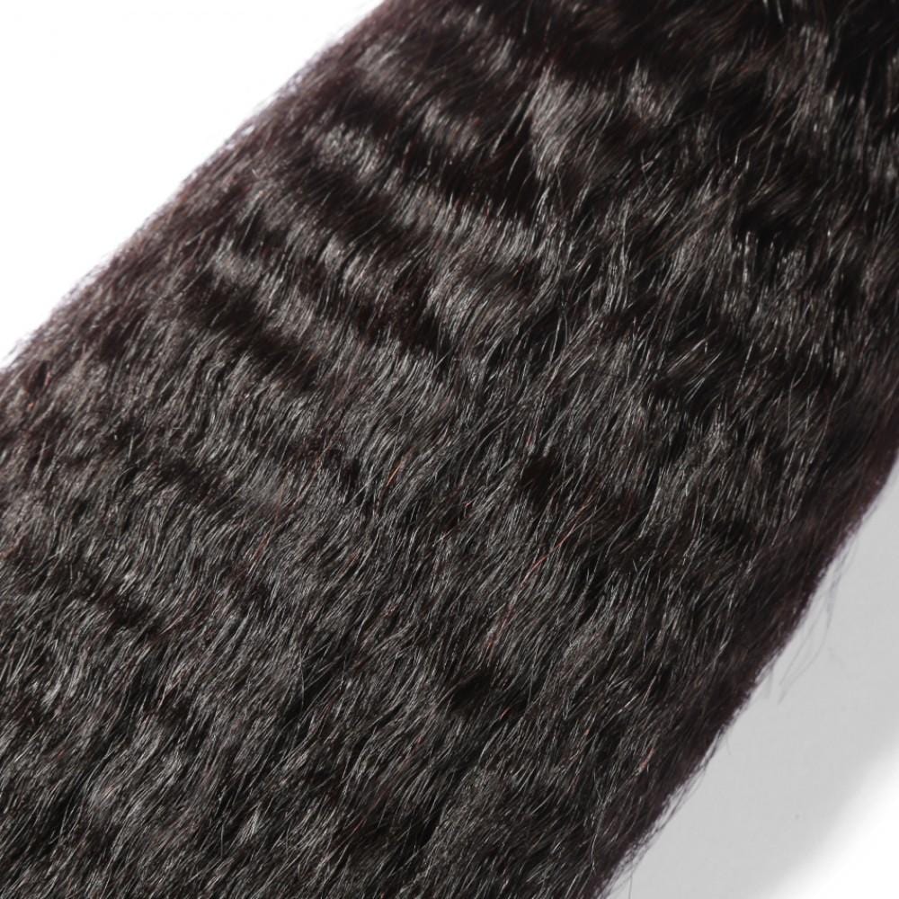 7A Hair Weave Peruvian Hair Kinky Straight