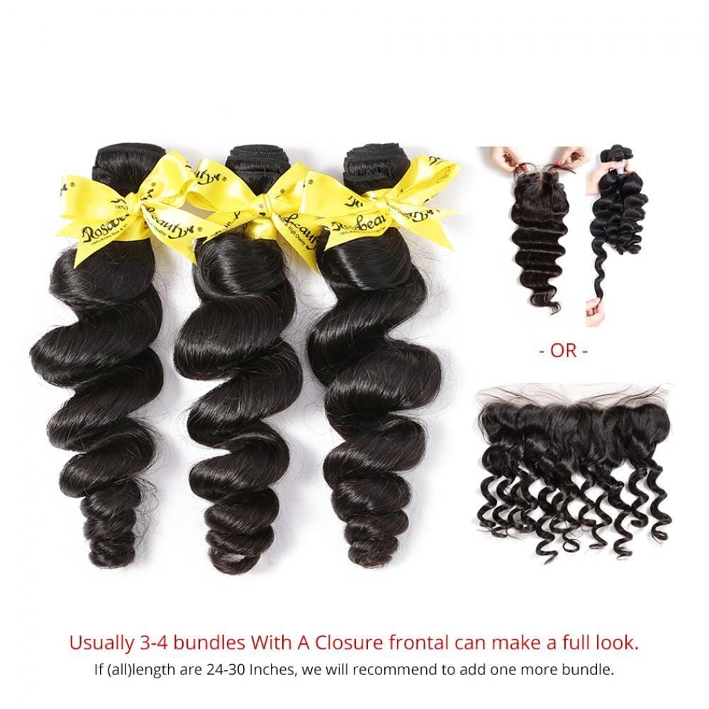 7A Hair Weave Brazilian Hair Loose Wave