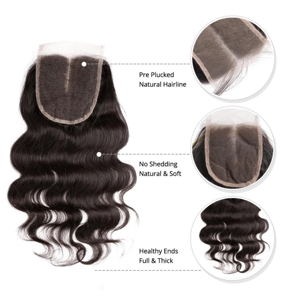 4X4 Lace Closure Brazilian Hair body wave