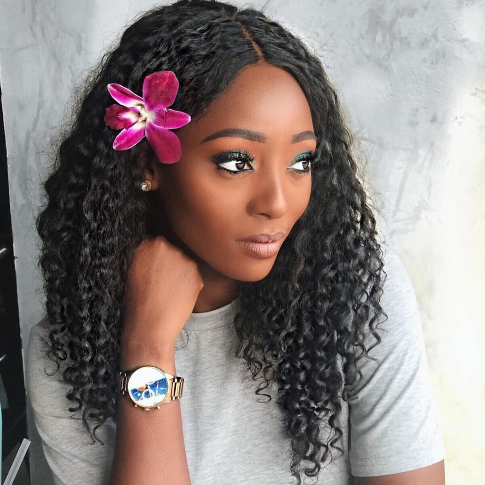 7A 3 Bundles Hair Weave Brazilian Hair With Lace Closure Deep Wave