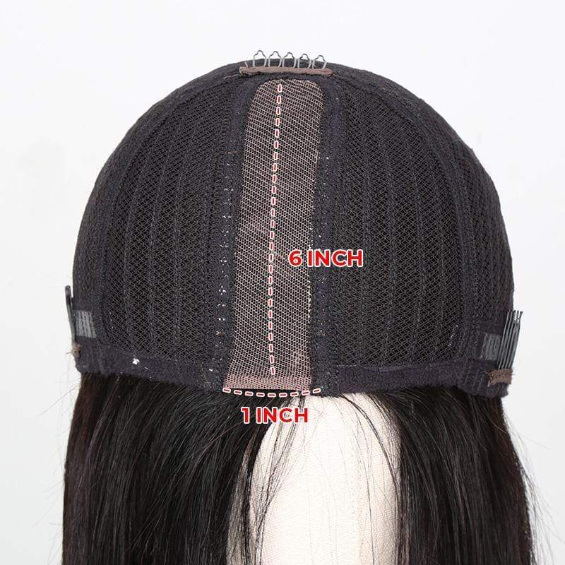 1x6 Bob Wig Lace Front Wig Straight Human Hair Silky Blunt Cut - wigirlhair