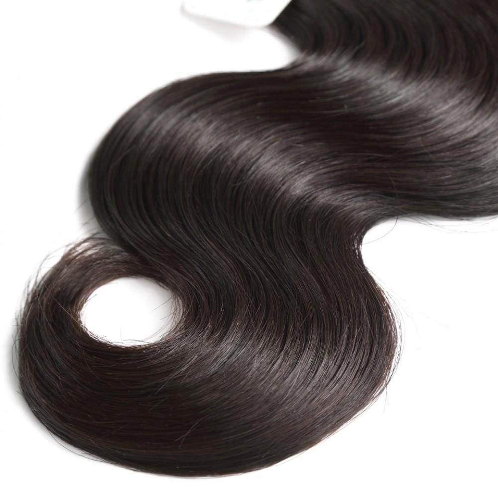 7A 4 Bundles Hair Weave Brazilian Hair With Silk Base Closure Body Wave