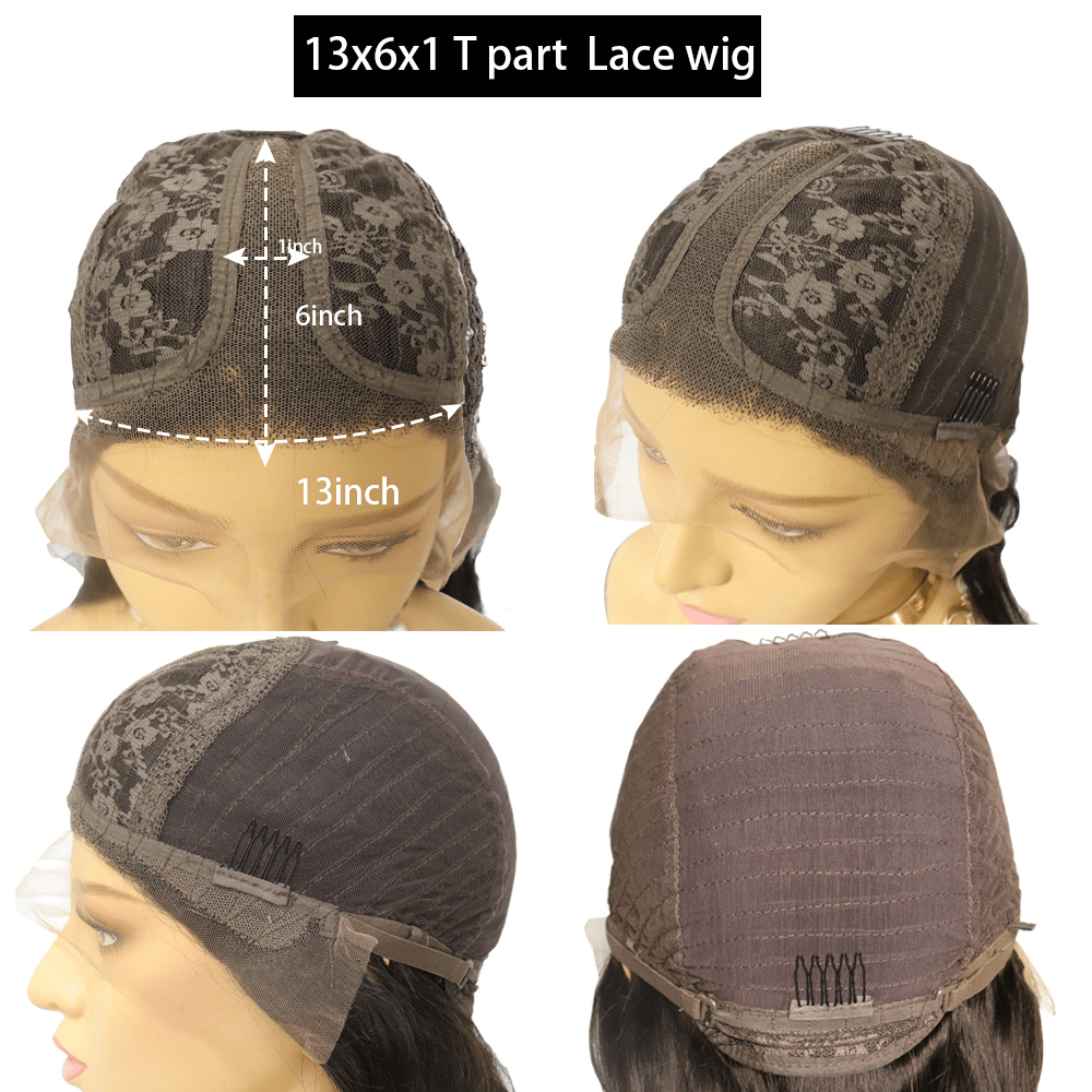 T Part 13x4 Balayage Pixie Cut Curly Bob Wig Virgin Human Hair-wigirlhair